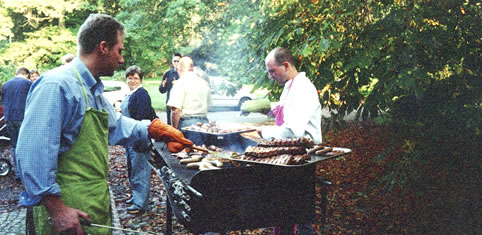 Diner dans le jardin